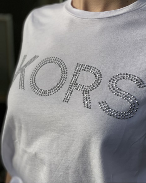 Triko dámské Michael Kors bílé s nápisem